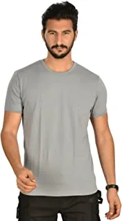 Hero Basic Mens Round-Neck Short-Sleeve Solid Undershirt