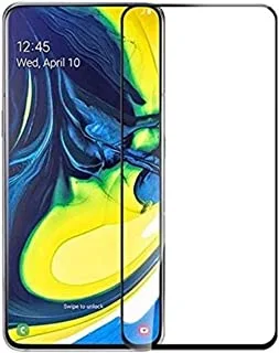 5D Tempered Glass screen protector for Samsung Galaxy A80 , Black