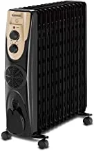 Black & Decker 2500W 13 Fin Oil Radiator Heater With Fan Forced Black OR013FD-B5