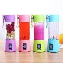 Mini portable juice smoothie blender with bottles, usb rechargeable electric fruit juicer handheld smoothie maker blender juice cup bottle mixer 380ml