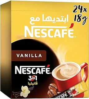 NESCAFÉ Nescafe 3in1 stick vanilla pack of 24x18g