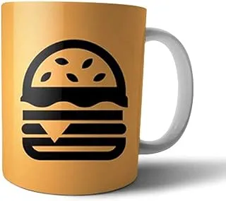 Ceramic Burger Sandwich Print Mug - Multi Color