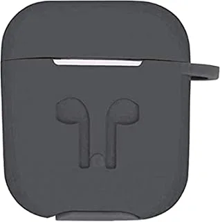 غطاء جراب واقٍ من السيليكون من Margoun Apple Airpod ، غطاء حماية سيليكون مقاوم للصدمات من Apple Airpods