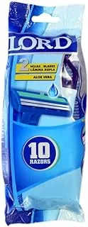 Lord twin blade disposable razors, pack of 10