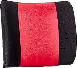 Boom Fresh Back Support Cushion for Car Seat - Black and Red