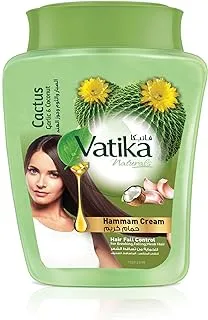 Vatika Naturals Hair Fall Control Hammam Cream 900gm | Garlic, Cactus & Coconut | Strengthens & Nourishes Weak Hair