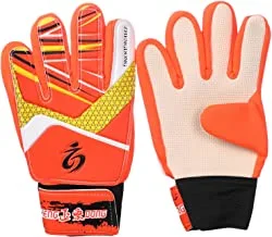 Zhengdong Football full finger glove, size 7 - multi color - orange * white