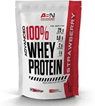 Advanced Sports Nutrition (ASN) | 100% Whey Protein | Strawberry | 30 Servings | 25g Protein | High Protein | Amino Optimal Performance | BCAA | Muscle Building | Quick Absorbing | 120 Calories