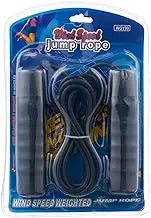 Wind Speed Jump Rope with Foam Handle - Black