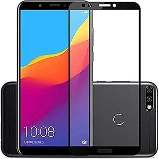 Tempered Glass screen Protector for Huawei Y6 2018- Black - 5D