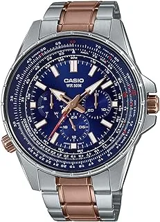 casio CASUAL ROUND DIAL STAINLESS STEEL BAND WATCH FOR MEN MTP-SW320RG-2AV