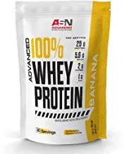 Advanced Sports Nutrition (ASN) | 100% Whey Protein | Banana | 30 Servings | 25g Protein | High Protein | Amino Optimal Performance | BCAA | Muscle Building | Quick Absorbing | 120 Calories