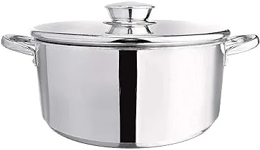 El Dahan Pot with Stainless Steel Handle, 30 centimeters - Silver