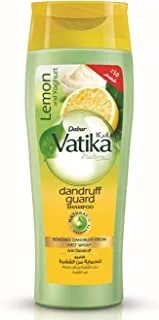 Vatika Naturals Dandruff Guard Shampoo 180ml + 15% OFF | Lemon & Yoghurt with Natural Extracts | Removes Dandruff From First Wash