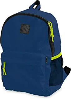 Mintra Unisex School Backpack 2 Pocket, Dark Blue, 15 L ( 34 X 26 X 10 Cm )