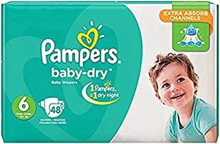 Pampers Dry Size 6-48 Pieces - Pack May Vary