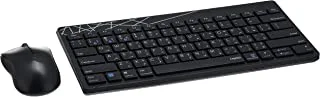 Rapoo 8000M Multi-mode Wireless Keyboard Mouse Combo Bluetooth 3.0 / 4.0 RF 2.4G التبديل بين اتصال 3 أجهزة