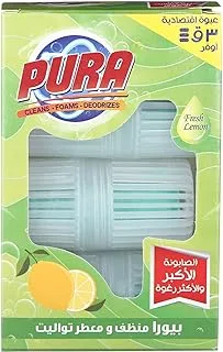 Pura economic simple toilette freshener - 3 pieces, green