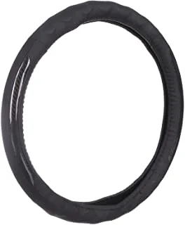 Car Steering Wheel Cover, Leather Non,Slip Protector For Most Cars , Black