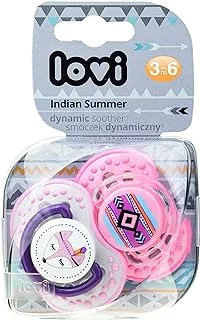 LOVI-Dynamic Soother age 3-6 m-Indian Summer Girl 2-soothers