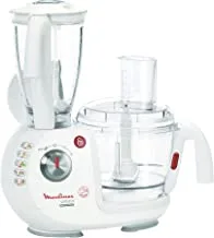 Moulinex Odacio Food Processor, 28 Functions, 1000 W, White