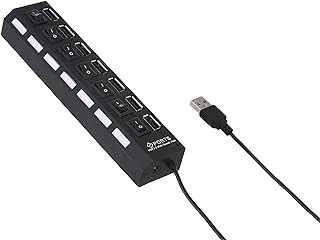 7 ports Led USB hub-Black