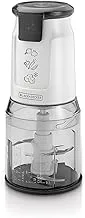 Black & Decker FC300-B5 Vertical Dual Blade Chopper, 500 Watt, 500 ml- White