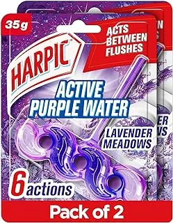 Harpic active fresh lavender toilet cleaner rim block, value pack