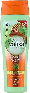 Vatika Naturals Moisture Treatment Shampoo 180 ml +15% OFF | Almond & Honey | Smoothens, Adds Shine & Manageability | For Dry, Frizzy & Coarse Hair