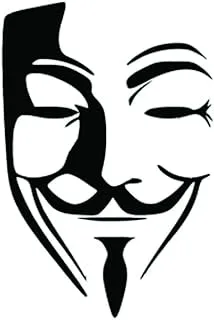 Solo e250 vendetta mask car sticker, 15x15 cm - multi color