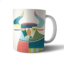 Ceramic Colored Thor Print Mug - Multi Color