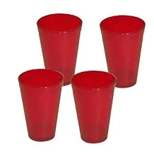 Omada Samba Drinkware Cup Set, 275 ml - Red