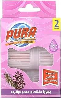 Pura simple toilette freshener - 2 pieces, purple