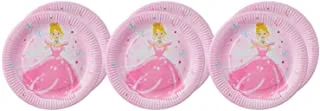 Party Princess Print Paper Party Plates Set 6 Pieces - 9 Inch