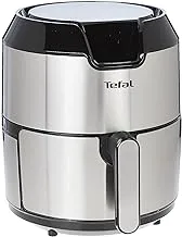 Tefal easy fry digital interface 4.2 l oil-less fryer, silver, metal/stainless steel, ey401d27 international warranty - 220v supply voltage and 50hz