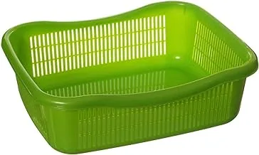 Max Plast Small Rectangular Plastic Basin - Green