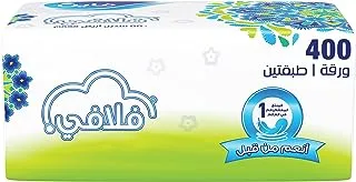 Fine Fluffy 2 Ply Facial Tissue Soft Pack, 400 Sheets 1 Pack