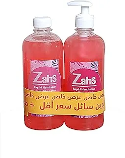 Zahs Liquid Hand Soap with Pump, Baby Scent, 500 ml - 2 Pieces