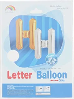 Mcolour Balloon Foil Balloon - Letter H, Silver