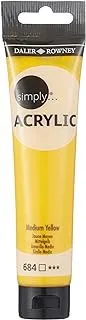 Daler Rowney acrylic Color, 75 ml - 684 Medium Yellow