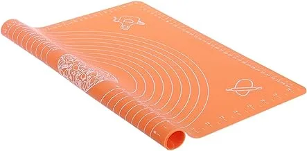 Silicone Dough Cutting Mat, 40 x 50.5 cm - Orange