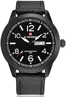 Naviforce 9099 B-R-B Analog Casual Watch For Men