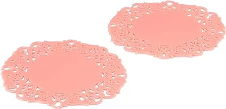 MT Silicone Coasters Set, 2 Pieces - Pink