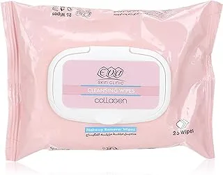 Eva Skin Clinic - Makeup Remover Wipes with Collagen, 25 Pieces