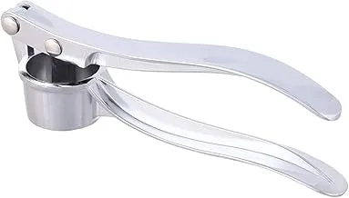 Stainless steel garlic press - silver