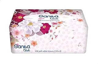 Sanita facial tissues, 300 tissues