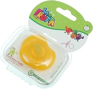 La Frutta Silicone Teether With Cover, Yellow