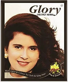 Glory hair henna, 10 gm - chestnut