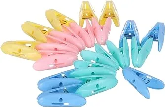 Plastic laundry clips, 20 count - assorted colors