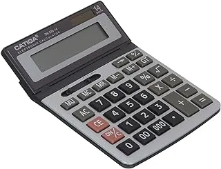 Catiga dk-270-14 electronic calculator two power and 14 digits with plastic keys for office and school - multi colour